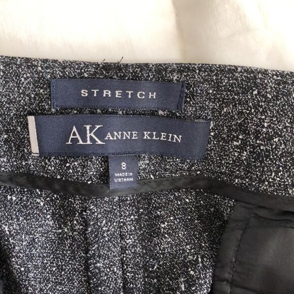 Anne Klein Tweed Pants Size 8 Gently Used Black - Picture 2 of 7